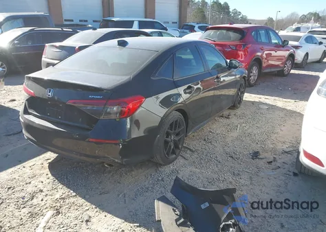 2022 Honda Civic Sport z USA, uszkodzony, nr VIN 2HGFE2F57NH575825